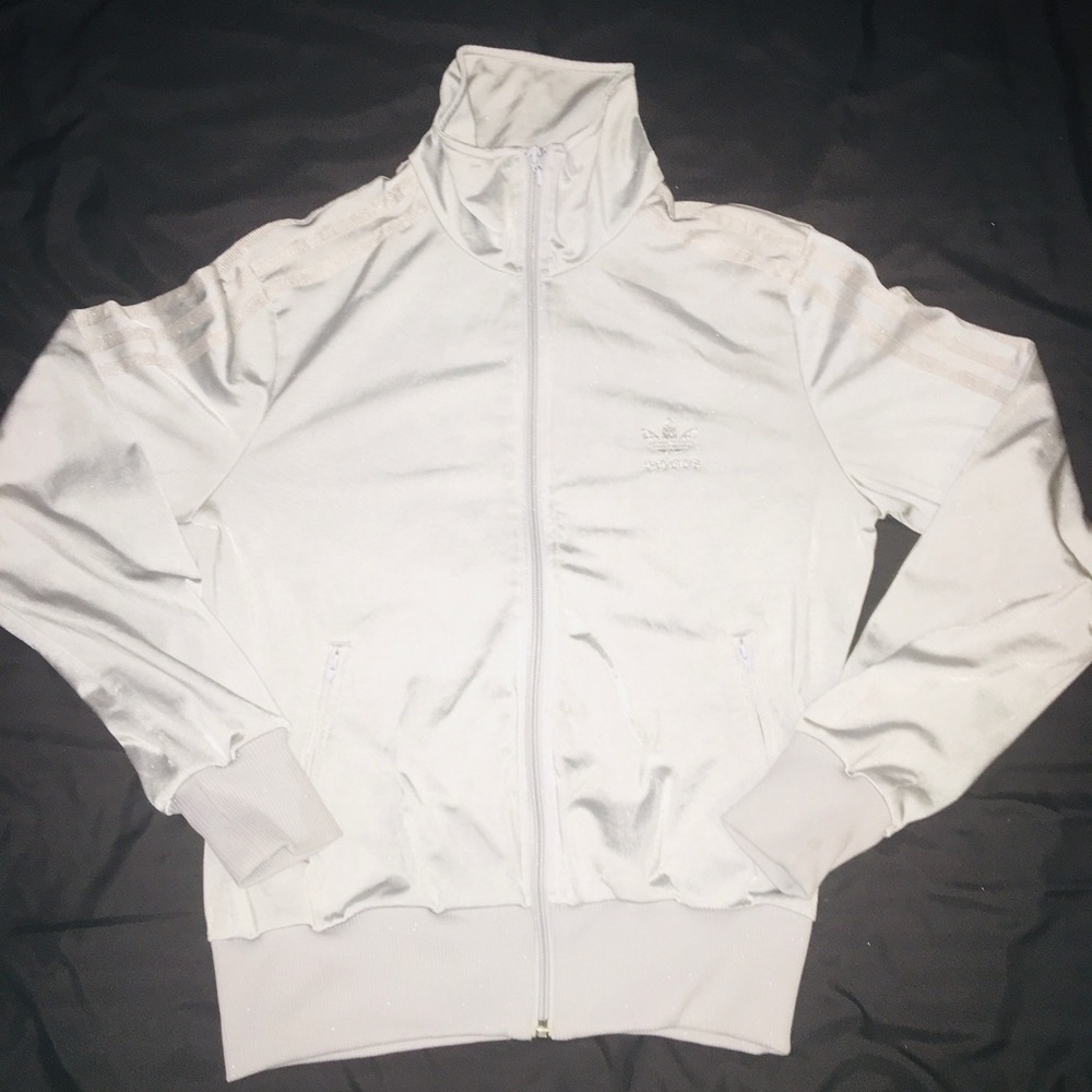RARE FIND! GreySilver Adidas Firebird Track Jacket